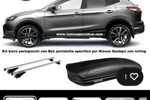 Box portabagagli Medium nero Nissan Qashqai 480L