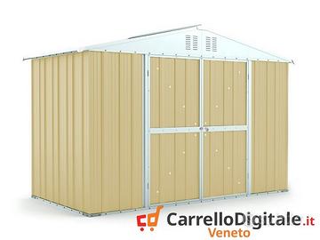 Box giardino lamiera zincata 327x155 beige