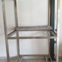 Carrello stagionatura salumi inox AISI 304