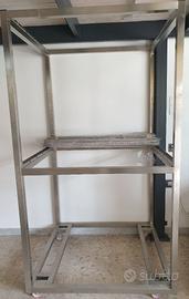 Carrello stagionatura salumi inox AISI 304