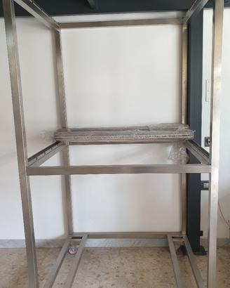 Carrello stagionatura salumi inox AISI 304