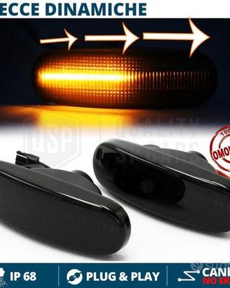 Frecce LED Laterali Dinamiche per Fiat Nere CANBUS