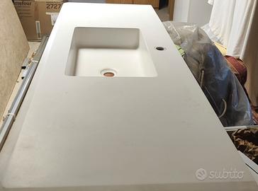 piano con lavabo integrato
