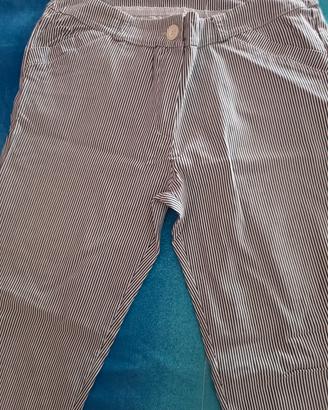 pantaloni a righe donna elasticizzato 