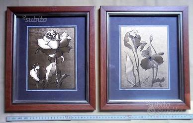 2 Quadri incisi su lamina di alluminio/stagnola?