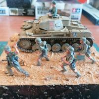 Diorama 1:35 carro armato tedesco Panzer II DAK