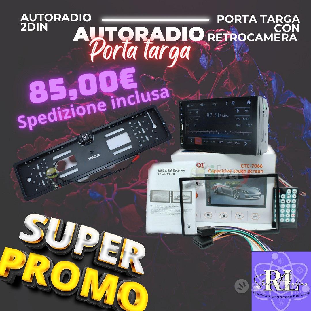 Autoradio 2 din+ portatarga con retrocamera - Accessori Auto In vendita a  Milano