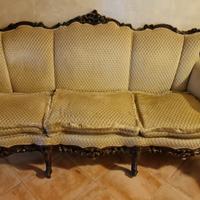 Divano 3 posti con Poltrona Luigi XV