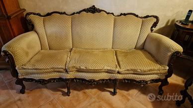Divano 3 posti con Poltrona Luigi XV