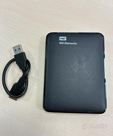 Hard disk esterno 1 TB marca WD