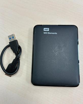 Hard disk esterno 1 TB marca WD