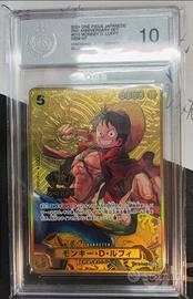 Monkey D. Luffy ST13-015 2nd anniversary PGS 10