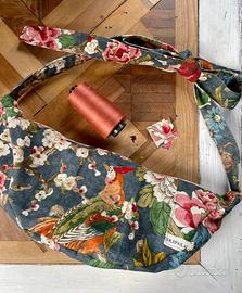 Borsa handmade con tessuto colefax and Fowler
