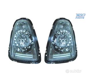 FANALI MINI COOPER 06-10 LED FONDO CROMATO
