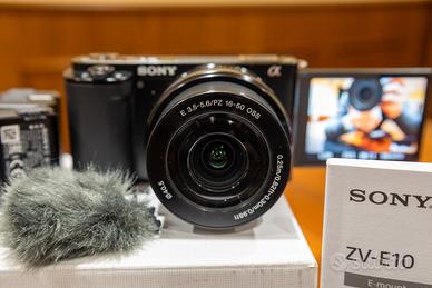 SONY ZV-E10 4K obiettivo PZ 16-50 mm stabilizzato