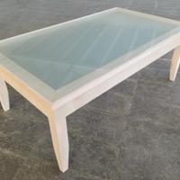 Tavolino da salotto in faggio al grezzo