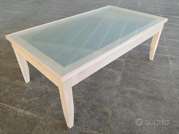 Tavolino da salotto in faggio al grezzo