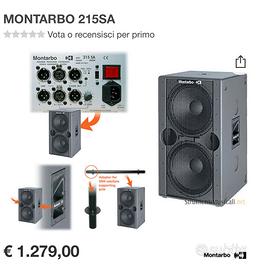 2 x Subwoofer montarbo 215 sa