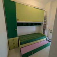 Cameretta a Ponte 2 Letti + MATERASSI INCLUSI