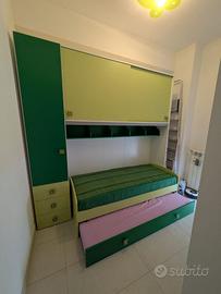 Cameretta a Ponte 2 Letti + MATERASSI INCLUSI