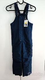 Salopette Pantaloni da Neve Tg. 110/116 cm 