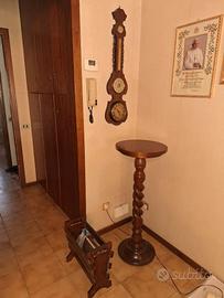 Colonna porta vaso + portariviste e orologio