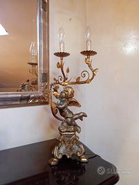 candelabro puttino alato