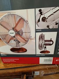 Ventilatore da tavolo Kooper in metallo nuovo