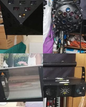 Laser + strobo + 2 fari