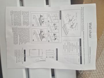 sedile x doccia in plastica a scomparsa