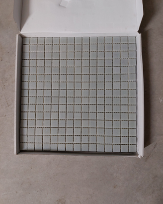 Piastrella mosaico grigia