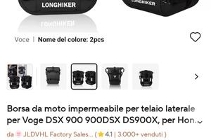 borse universali per para serbatoio moto 