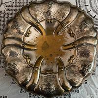 Centrotavola Liberty argentato floreale 1900