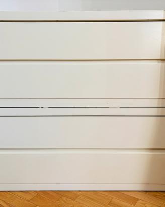 Comodini in legno laccato bianco