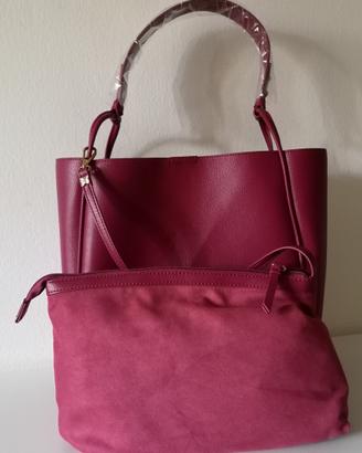 Borsa Thun "Sempre con me" ecopelle bordeaux nuova