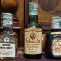 Collezione rare bottiglie mignon whisky Scotch '70