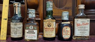 Collezione rare bottiglie mignon whisky Scotch '70