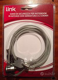 Cavo Di Sicurezza Per Notebook In Acciaio 