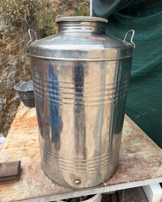 Fusto 100 litri inox per olio