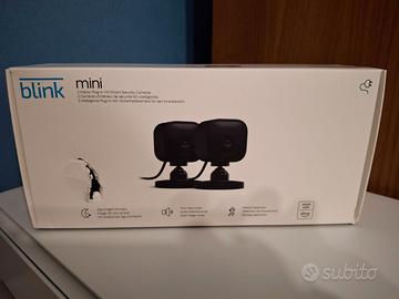 VIDEOCAMERE BLINK MINI NERO KIT DA 2 Nuove Scatola