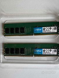 RAM DDR4 CRUCIAL 2133MT/s CL 15 2x8 GB - 16GB