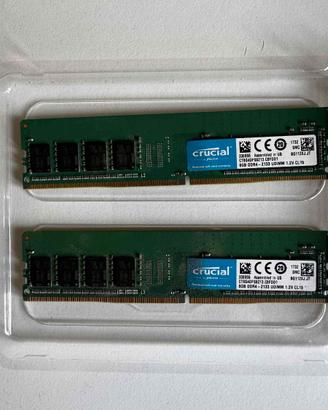 RAM DDR4 CRUCIAL 2133MT/s CL 15 2x8 GB - 16GB