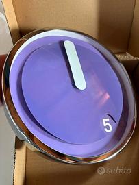 Orologio da parete Mascagni design viola vintage