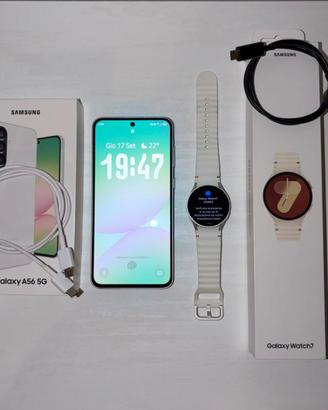 Samsung galaxy A56 256GB + Galaxy Watch 7