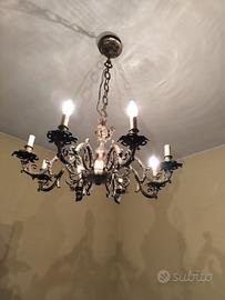 lampadario in peltro