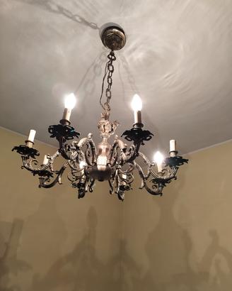 lampadario in peltro