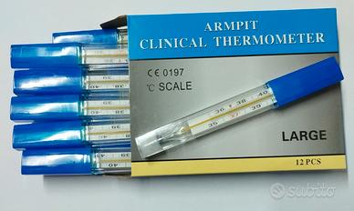 12 termometri clinici ascellari vintage anni 80/90