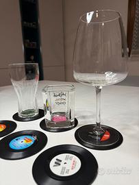 Sotto bicchieri vinile – Set di 6 pezzi originali