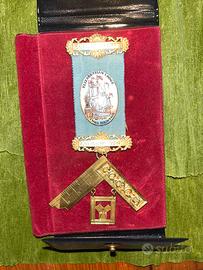 Medaglia massonica blaccata oro