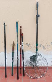 lotto canne da pesca